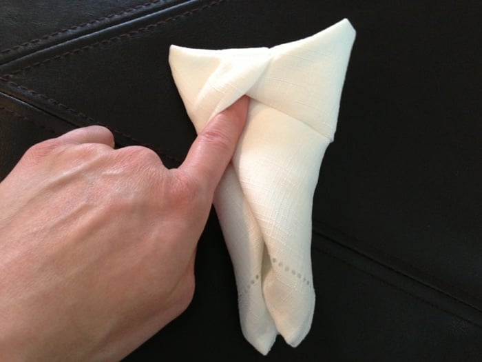 13 osterhase basteln servietten ohren tischdeko weiß