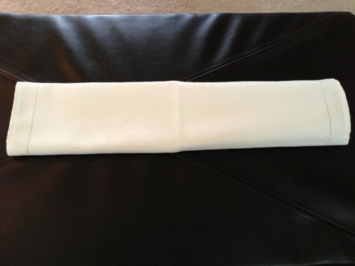 6 weiße serviette falten rechteck selber machen ostern