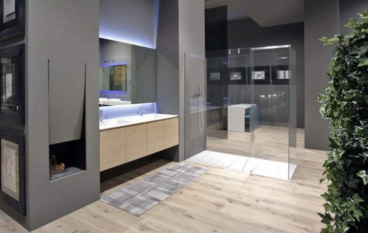 Badezimmerspiegel mit Beleuchtung modernes Konzept Design Ideen