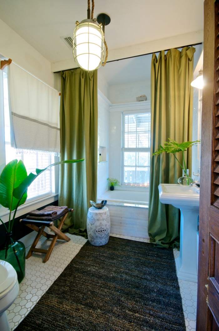 Blickdichter-Duschvorhang-Farbverlauf-ideen-Badezimmer