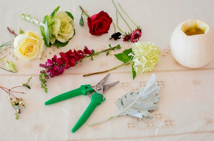 Blumengestecke selber machen Ideen Anleitung Materialien
