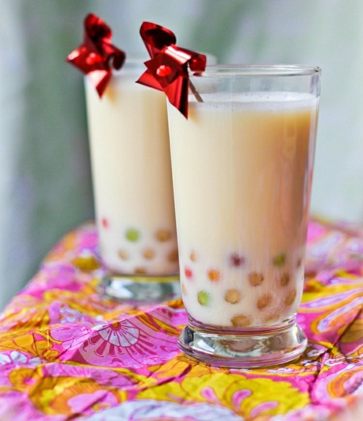 Bubble Tea Milch Rezept fruchtige Buba Perlen