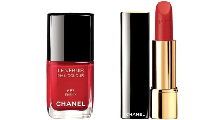 Chanel-Kosmetik-rote-Lippen-rote-Nägel