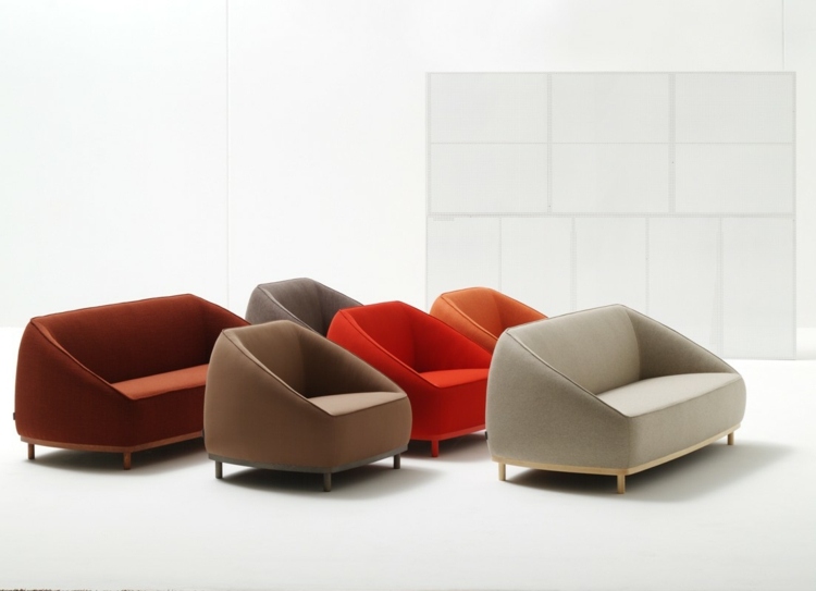 Designer Möbel retro Stil Sumo Sessel Wohnzimmer