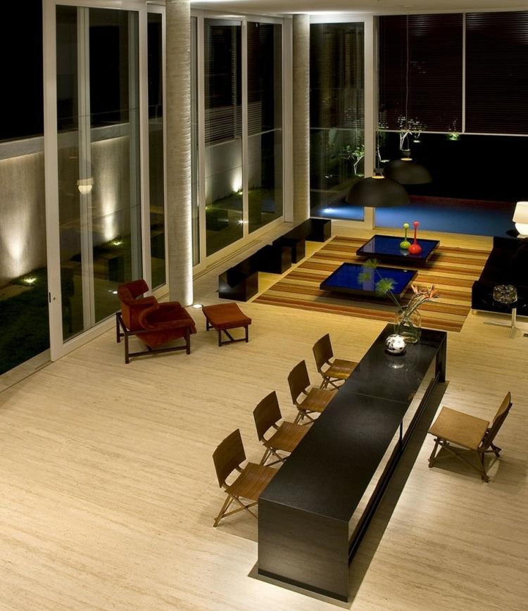 Brasilien Einrichtung minimalistisch retro Möbel Wohnzimmer