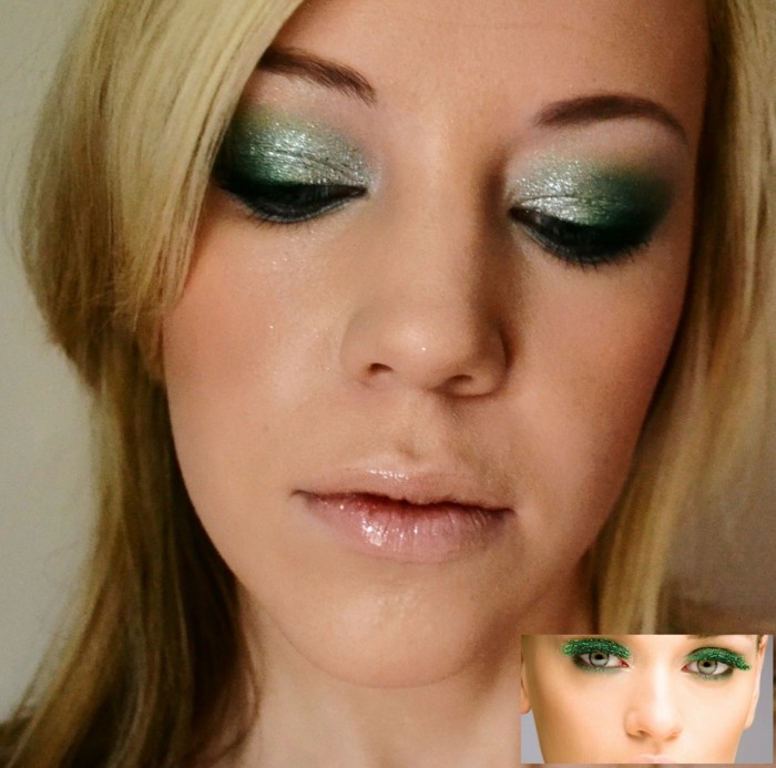 Glitzer-Make-Up-Ideen-in-Grün