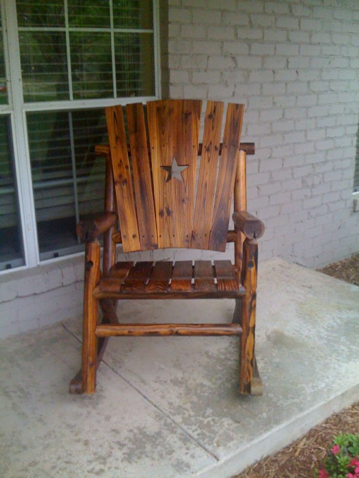 Holz-Schaukel-Stuhl
