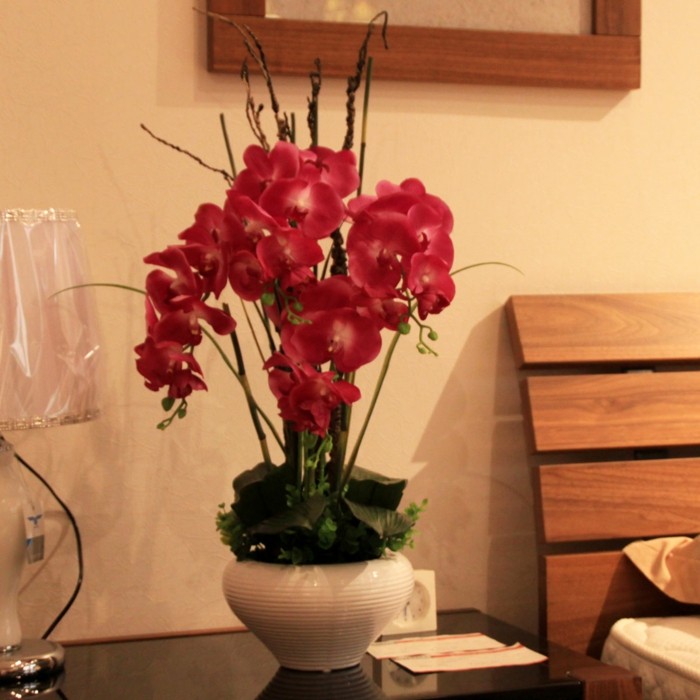 Im-Schlafzimmer-Blumentopf-mit-Orchideen