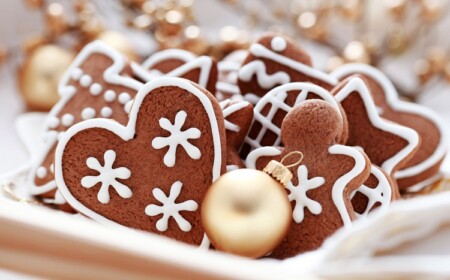 Kekse Weihnachten Lebkuchen selber backen Herz Form