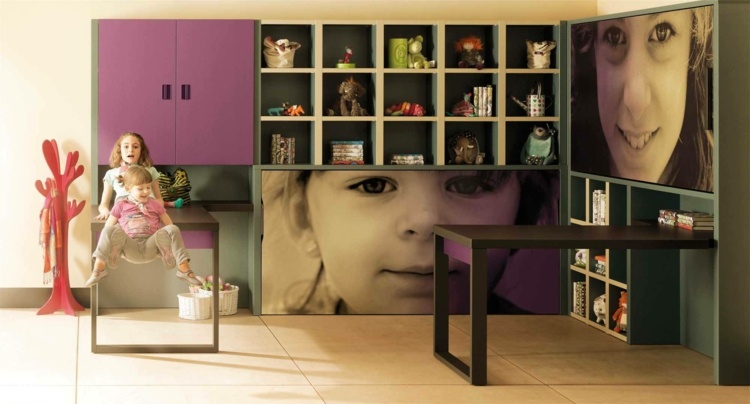 Kinderzimmer Fototapete Wandregal Systeme Kleiderschrank