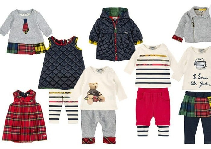 Kleinkinder Kleidung Winter Weihnachten Junior Gaultier Kollektion