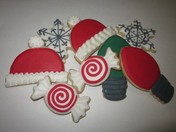 Lebkuchen-Süssigkeiten-Form-Mütze-Weihnachtsmann