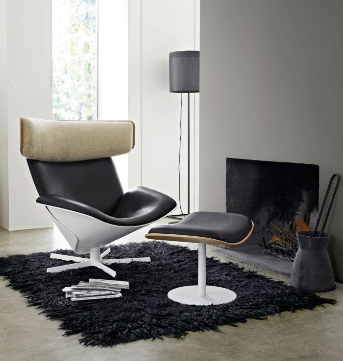 Lounge-Sessel-mit-Fußlehne-ergonomisch-Armlehnsessel-design-Almora-B&B-Italia