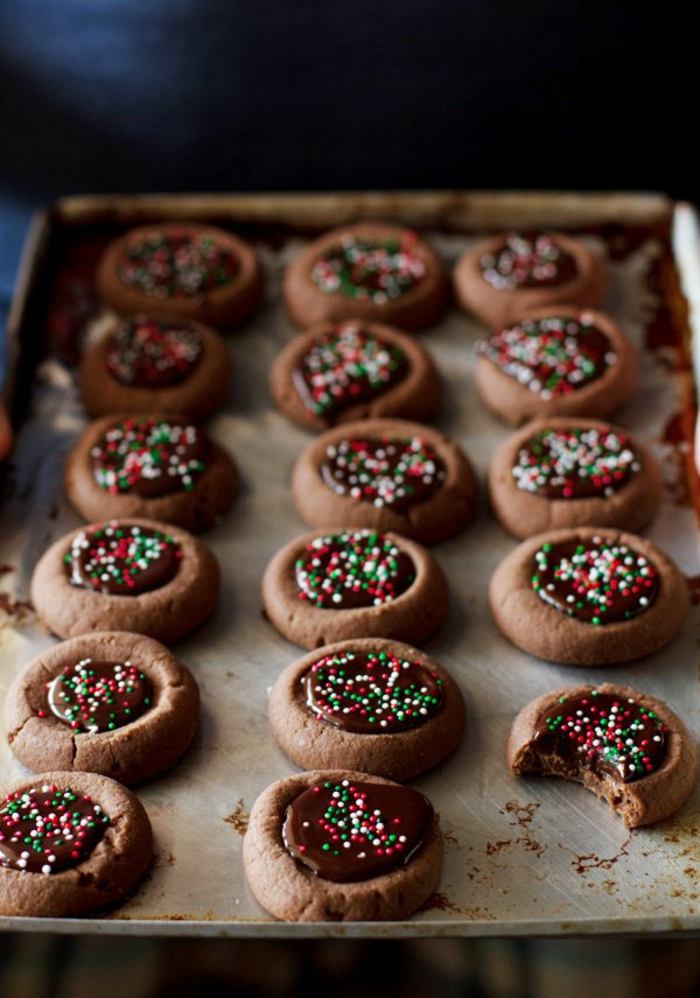 Mini-Cookies-Daumenabdruck
