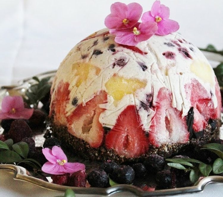 Blume Eis Früchte vegan Rezepte zubereiten