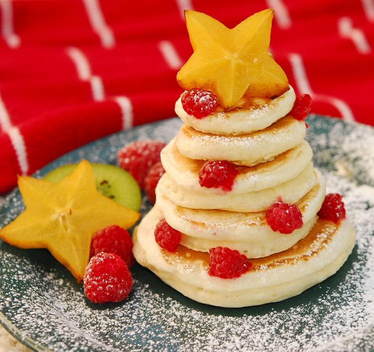 Pfannkuchen Vorspeisen Weihnachten servieren Ideen lecker