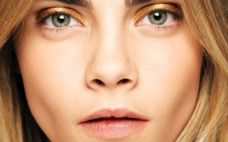 Augen-Make-up in Gold