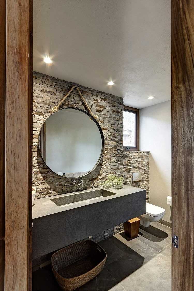 badezimmer-rustikales-flair-natursteinwand-beton-waschbecken