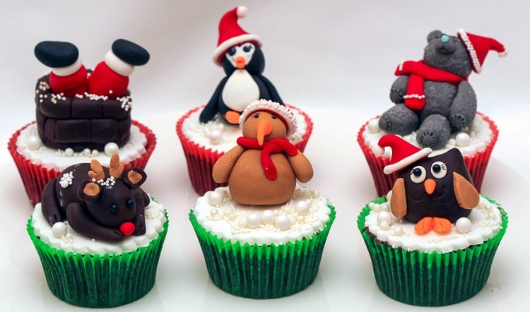 cupcakes-weihnachten-ideen-suesse-tiere