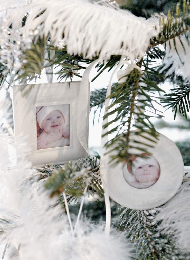 diy-weihnachtsschmuck-baby-fotos-bilderrahmen