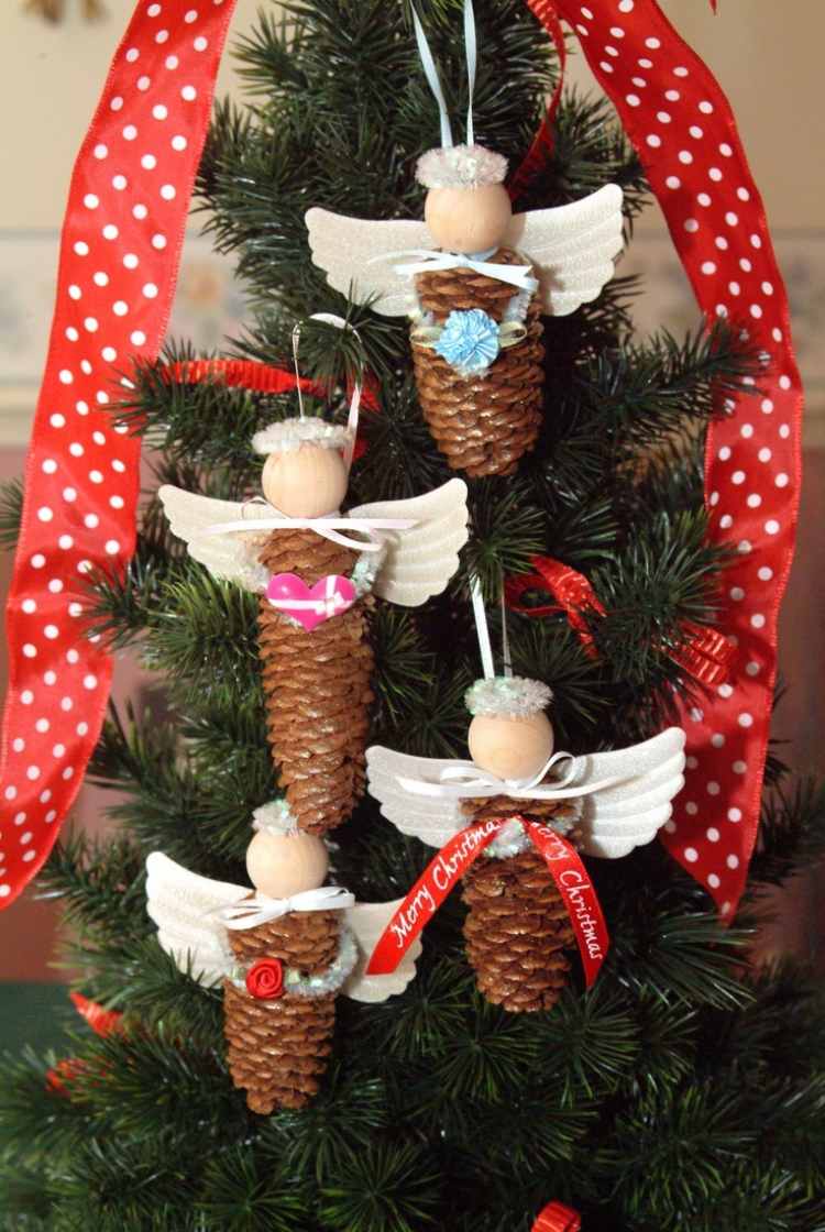 diy-weihnachtsschmuck-pinienzapfen-engel-basteln
