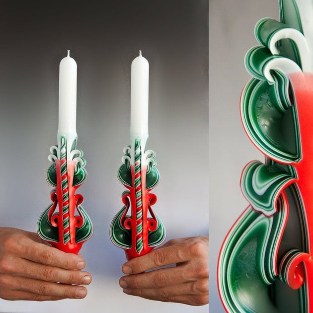 handgemachte-geschnitzte-Kerzen-natalia-burikov-Deko-Ideen-Tische-festlicher-Schmuck
