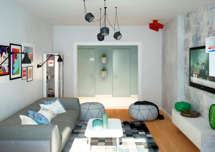 inspiration-wohnen-wohnzimmer-grau-mintgruen-laminatboden