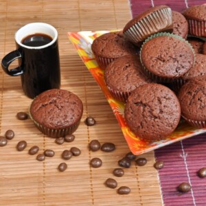 Schokoladen Muffins mit Banane