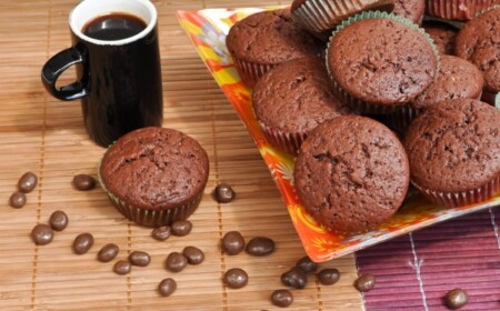 Schokoladen Muffins mit Banane