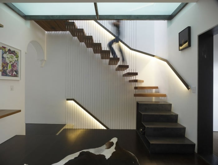 moderne Treppe Designer Ideen freitragende Konstruktion