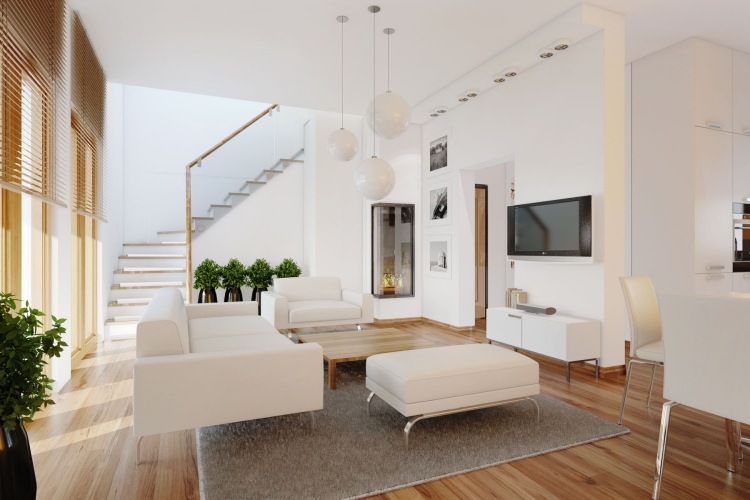 moderne-einrichtung-weiss-holz-minimalistisch-wohnzimmer