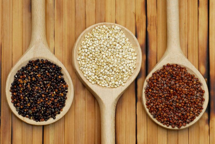 quinoa brot körner samen sorten rot schwarz weiss