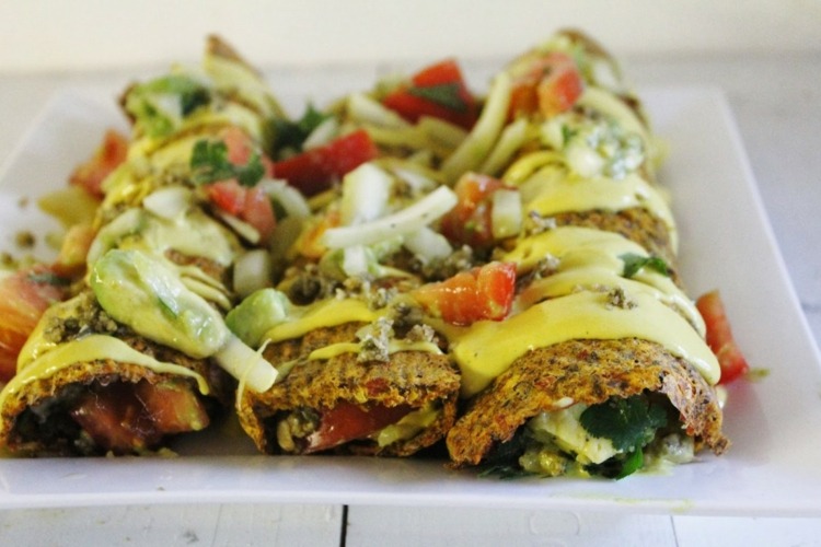 Rezepte Enchiladas zubereiten schnell ohne Fleisch