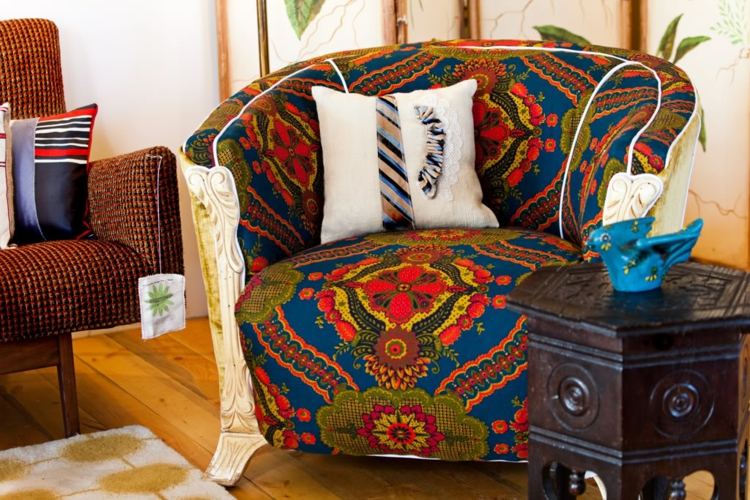 vintage Sessel Designer Möbel Ideen neue Polsterung renovieren