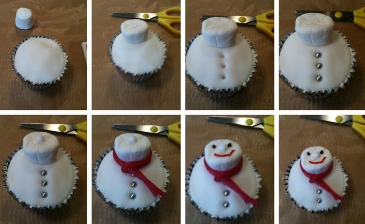 weihnachts-cupcakes-anleitung-schneemann-fondant-marshmallow