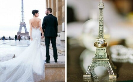 Brautpaar-in-Paris-heiraten