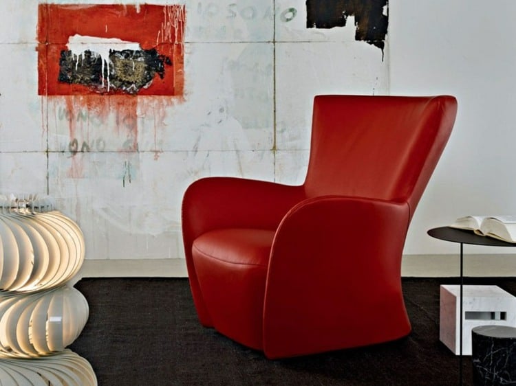  Sessel Wohnzimmer einrichten Ideen futuristisches Design
