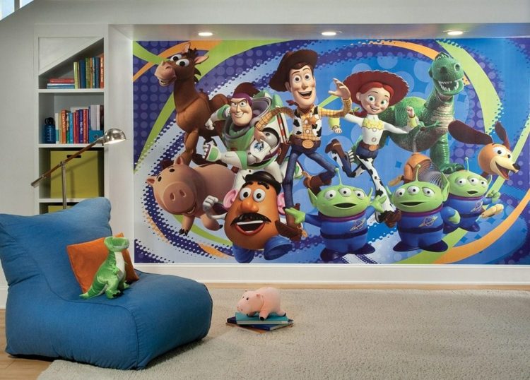 Kinderzimmer Toy Story Sitzsack Jugendzimmer Wandgestaltung