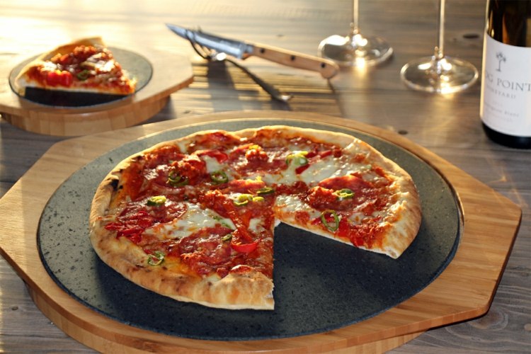 Gesund Pizza Lavasteinplatte Ideen lecker