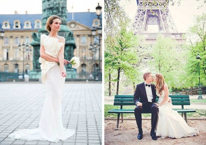 Hochzeit-Kleider-Kuss-unter-dem-Eiffelturm