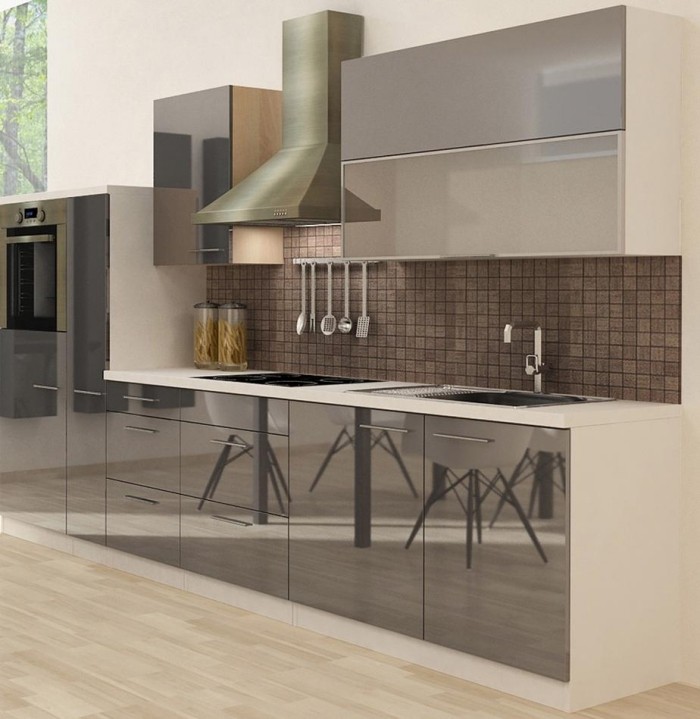 Kollektion-Respekta-Premium-Küchenzeile-kaufen-RP310HWG-Grau-Weiß-Spiegelfronten