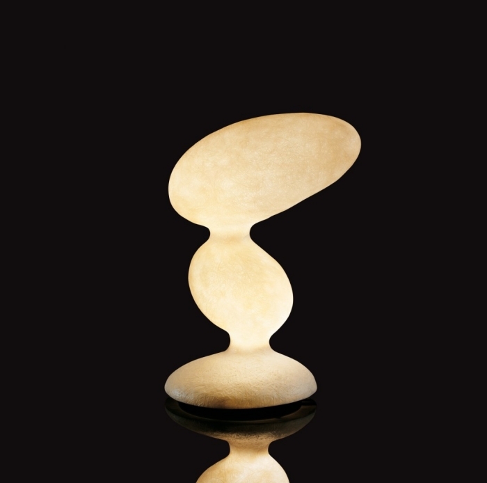 Kundalini-Designer-Tischlampe-Platinlux-skulpturell-indirektes-licht-dimmbar
