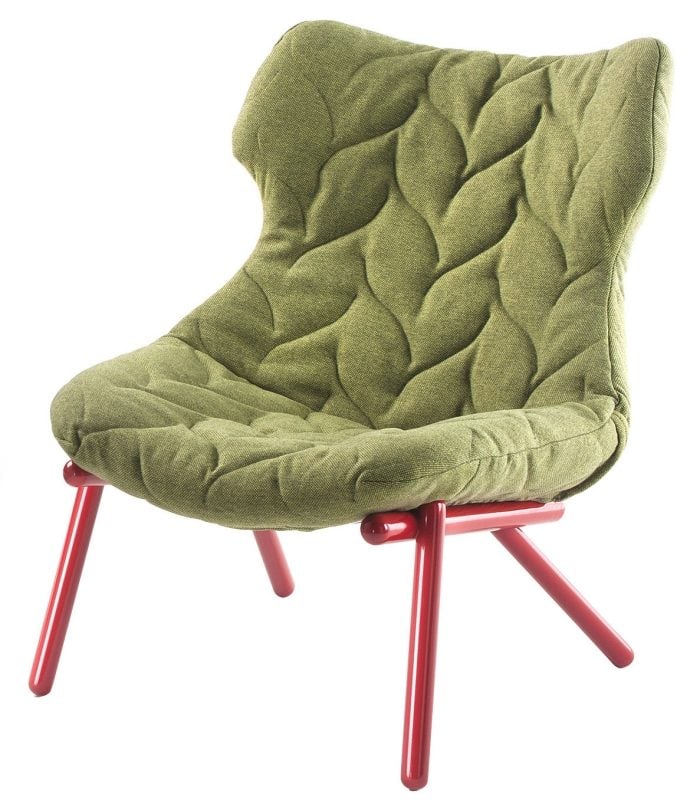 Lounge-Sessel-Foilage-Kartell-großzügige-Sitzfläche-zweifarbige-Gestaltung