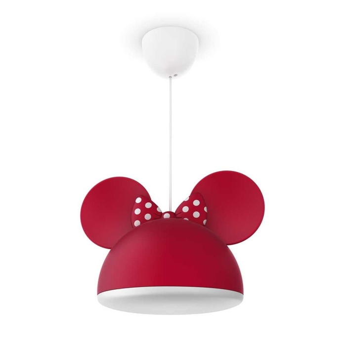 Minnie-Mouse-höhenverstellbare-Pendelleuchte-in-rot