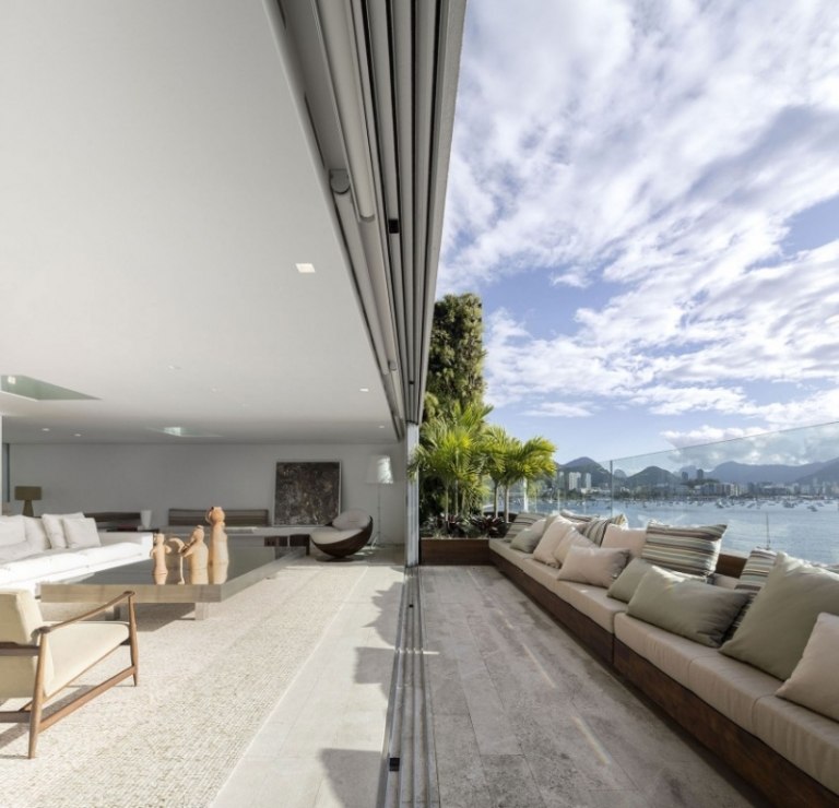 Offene-Raumgestaltung-Urca-Penthouse-Apartement-Spektakuläre-Aussichten-Rio