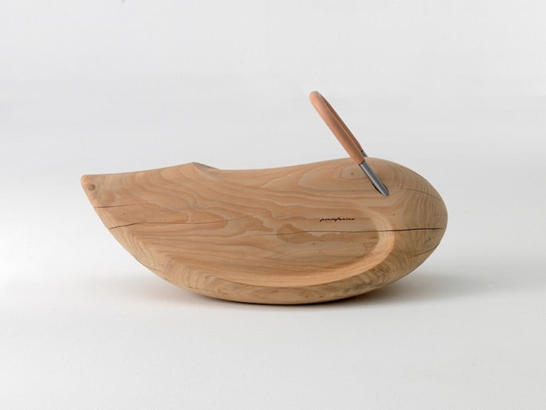 Schaukelpferd aus Holz modern minimalistisch Riva