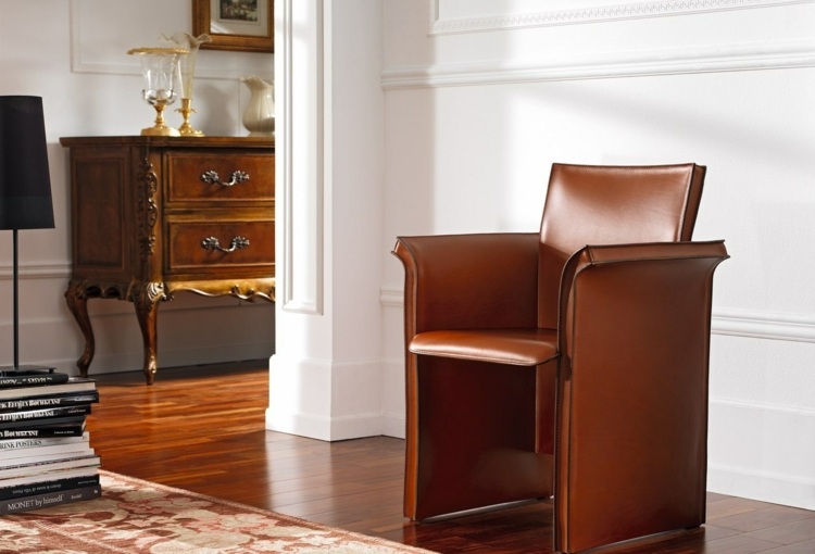 Sessel kaufen Leder elegant stilvoll komfortabel
