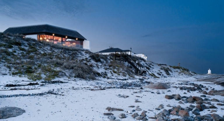Strandhaus-obere-Ende-von-dem-Beach-in-Südafrika