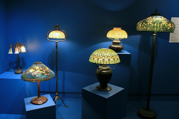 Tiffany Lampen Museum ausgestellt Originale
