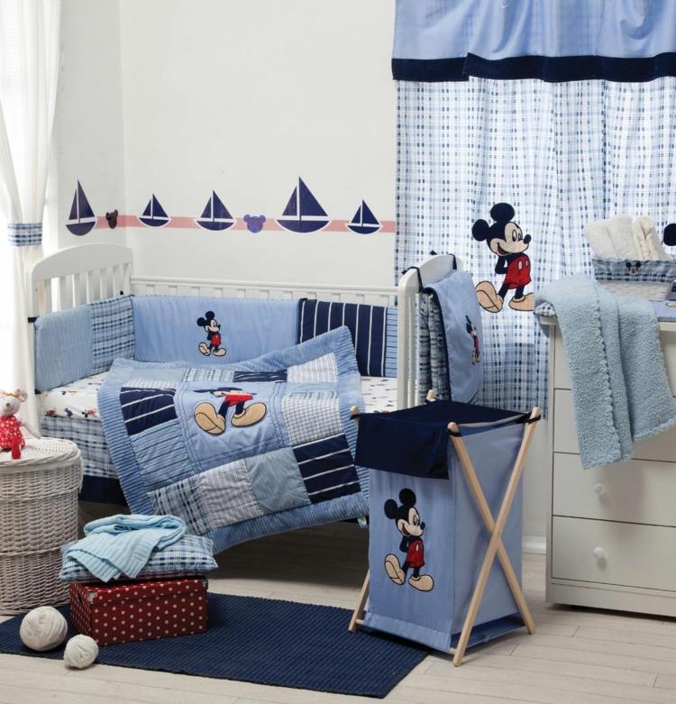  Kinderzimmer Babyzimmer Mickey Mouse Muster